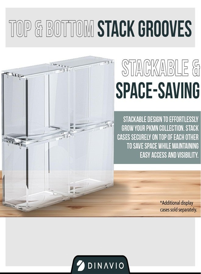 Dinavio Crafthouse PKMN Booster Box Case Acrylic Display Stackable - 8mm + 5mm Ultra Thick Acrylic with 5x3mm Strong Magnets - PKMN Booster Box Case Protector - Compatible with PKMN Booster Boxes - Image 4